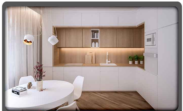 طراحی کابینت آشپزخانه با ایده نوین