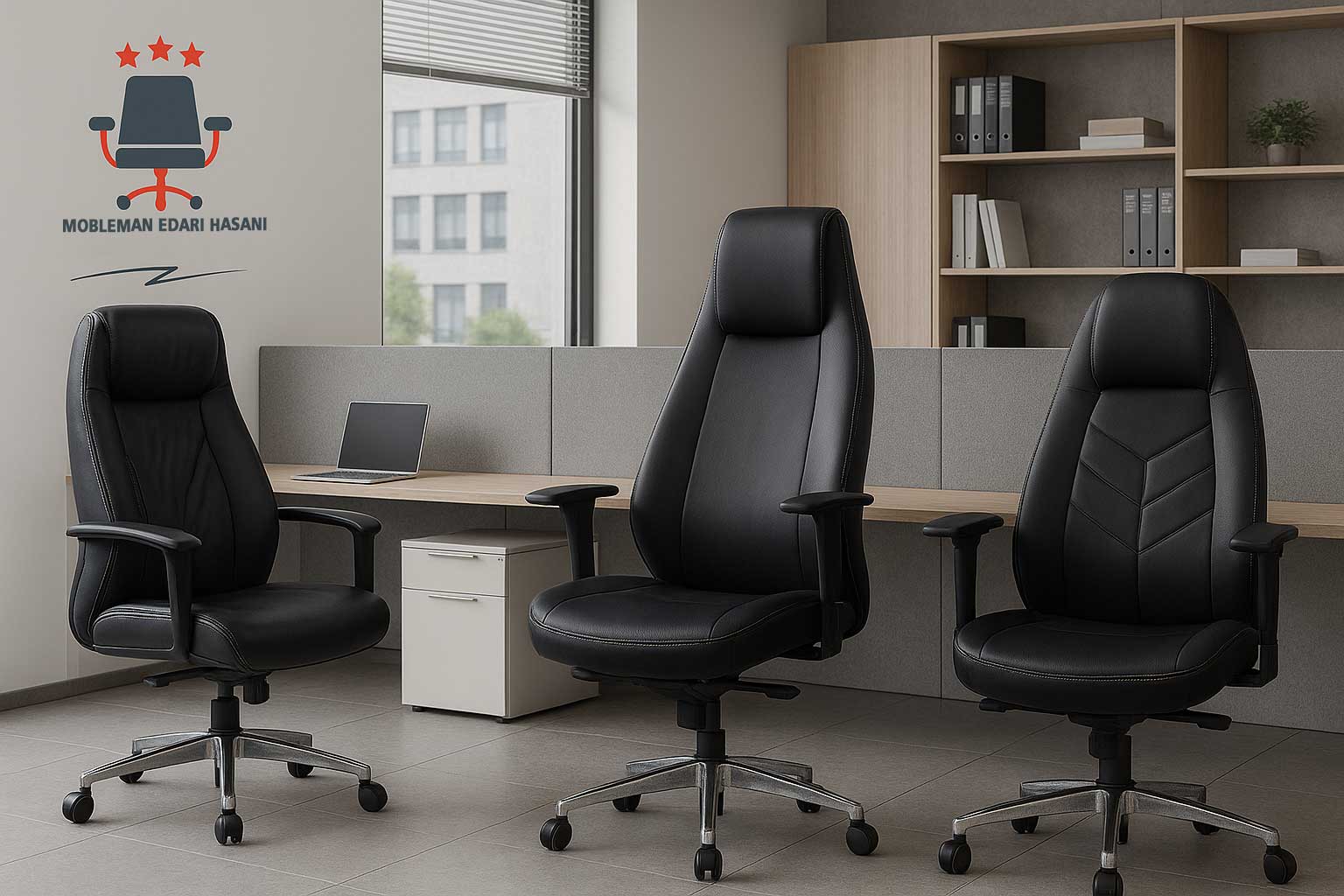 محیط کاری مدرن با صندلی مبلمان اداری حسنی