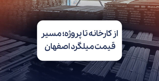 از کارخانه تا پروژه؛ مسیر قیمت میلگرد اصفهان در بازار امروز