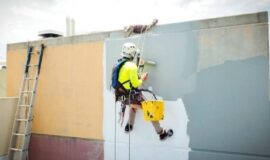 نقاشی نما با طناب، هنر و امنیت در ارتفاع